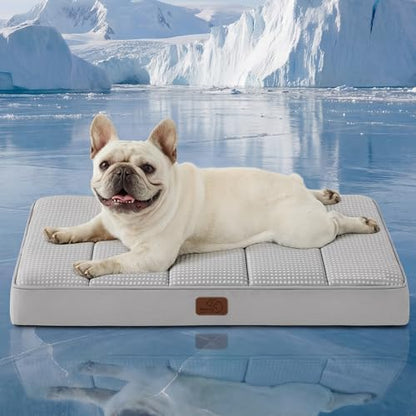 Bedsure Cooling Dog Bed Medium Size Dog,Breathable Pet Summer Bed, 30 Inch