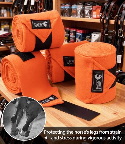 Polo Wraps for Horses Set of 4, Leg Wraps for Horses