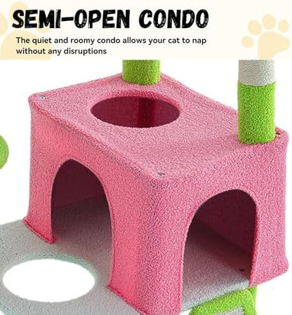 DWVO 68" Tall Cactus Cat Tree