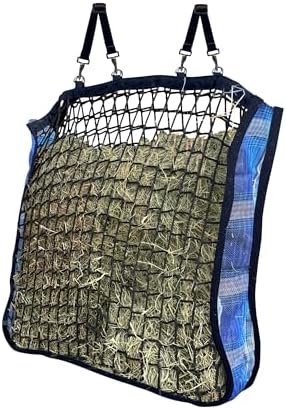 Deluxe Slow Feed Hay Bag, 4 Flake, Kentucky Blue
