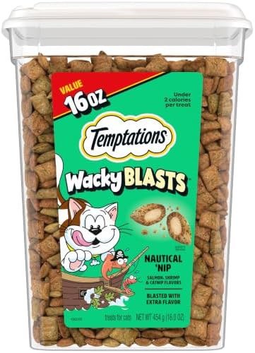 Temptations Wacky Blasts Cat Treats, Nautical 'Nip Flavor, 16 oz