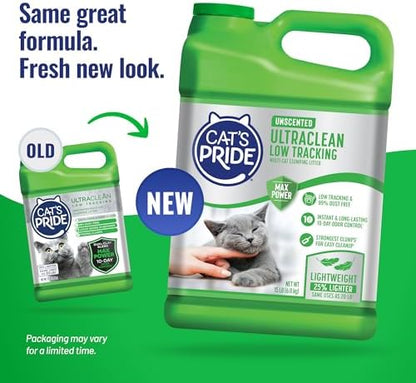 Cat's Pride UltraClean Low Tracking Powerful Clumping Litter Unscented 15lb