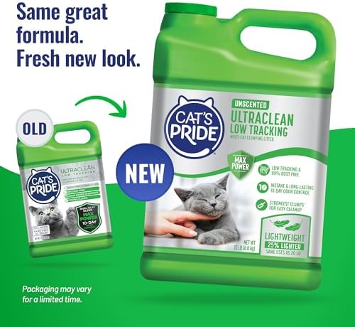 Cat's Pride UltraClean Low Tracking Powerful Clumping Litter Unscented 15lb