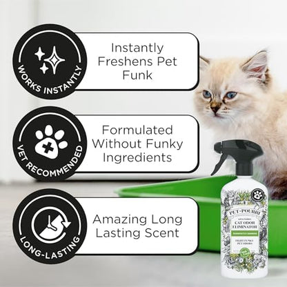 Pet-Pourri Smell Ya Litter Cat Litter Deodorizer Spray, Bamboo 10 Ml