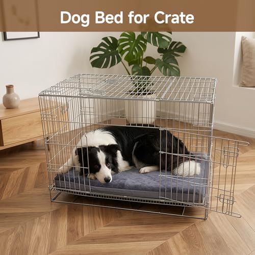 Waterproof Dog Crate Bed Pad, Washable Reversible Outdoor Wipeable Dog Bed