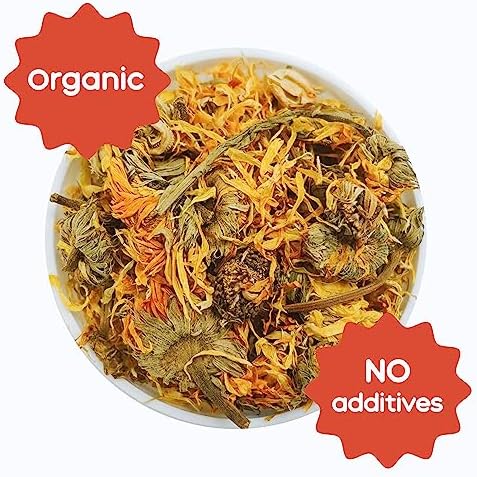 GuineaDad Organic Guinea Pig Herbal Treats - Guinea Pig Food with Convenient Packaging - Marigold Flavor - 16 fl. oz - Guinea Pig Treats Help with Bonding - High in Nutrition, Immune Support - Large