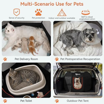 Siedihit Dog Playpen, Puppy Pet Playpens Indoor for Medium Dogs Tent