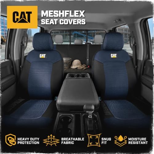 CAT MeshFlex Seat Covers Full Set for Full-Size Pickup Trucks Only - Blue