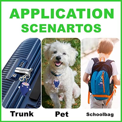BORKUANA PU Leather Keychain Holder Protective Case Compatible with AirTag