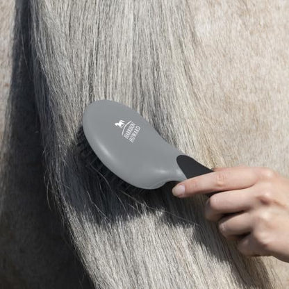 Harrison Howard Horse Mane and Tail Brush - Professional Grooming Brush, Equestrian Detangler, Non-Slip, Black