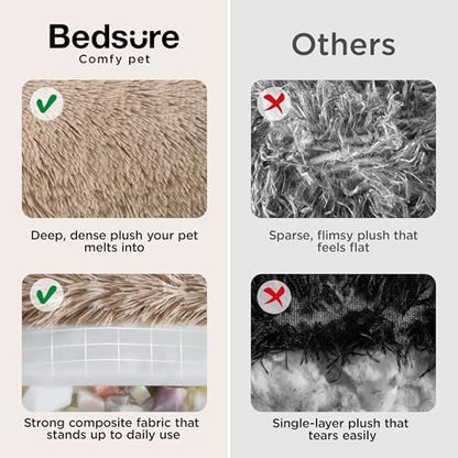 Bedsure SupportMax™ Calming Dog Bed Medium Size Dog Washable Pet Bed,30in