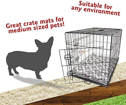 36" Trellis Gray Crate Dog Bed Mat By Majestic Pet Products