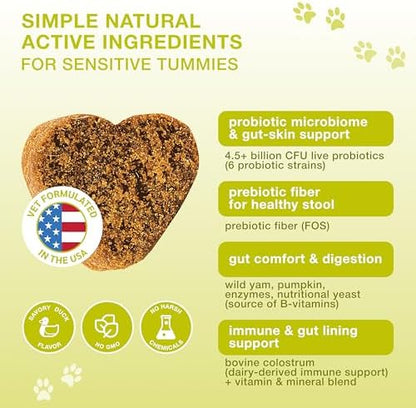 Probiotics for Dogs with Digestive Enzymes & Prebiotics - Sensitive Stomach