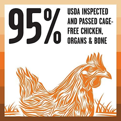 BIXBI Rawbble Freeze Dried Cat Food, Chicken Recipe, 3.5 oz - 95% Organs and Bone Raw Cat Food - USA Made