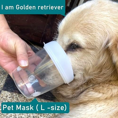 Canine Aerosol Chamber Inhaler Spacer for Cats, Dogs, Horse and Other Wildlife (L- Large Dogs)
