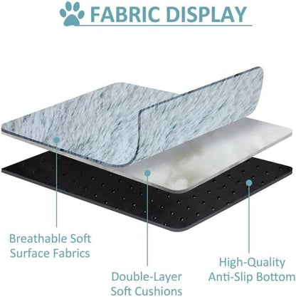 Cat Bed Round Fluffy Hooded Cat Bed Cave, Anti-Anxiety Cave Bed with Hooded Blanket, Cozy Cuddler Luxury Puppy Pet Bed, Anti-Slip Bottom and Machine Washable (Green, Medium)