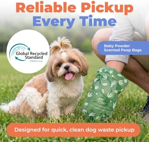 Best Pet Supplies GRS Poop Bags for Dogs - 300 Count, Green,