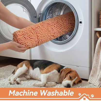 Bcoimo Super Absorbent Dog Door Mat, 36"*24" Anti Slip Mat for Muddy Paw