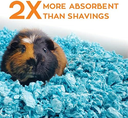 Carefresh Blue Natural Paper Small Pet Bedding, Odor Control, 50L