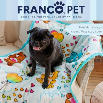 Care Bears Waterproof Dog Bed Cover, Large 30x40 Pet Blanket for Furniture Bed Couch Sofa, (Officially Licensed) by Franco