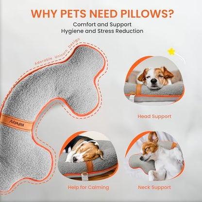HiPetpy Dog Pillow, Soft Dog Pillows for Dogs, Head & Neck Support for Dog