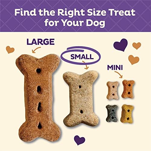 Old Mother Hubbard Wellness Classic P-Nuttier Dog Biscuits, Natural Training Treats, Peanut Butter Flavor, Small Size, 20 oz Bag (Pack of 2)
