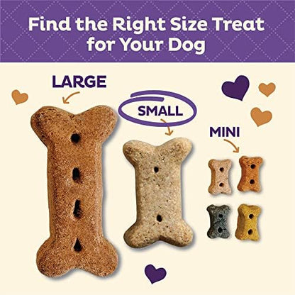 Old Mother Hubbard Wellness Classic P-Nuttier Dog Biscuits, Natural Training Treats, Peanut Butter Flavor, Small Size, 20 oz Bag (Pack of 2)