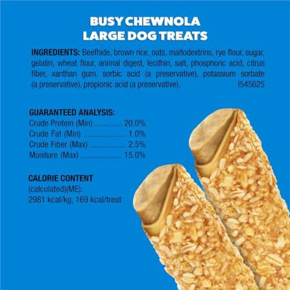 Purina Busy Chewnola Small/Medium Dog Bones, Oats & Brown Rice, 10 ct Pouch