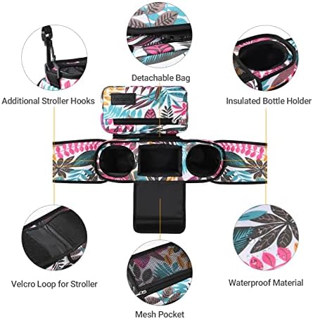 Momcozy Universal Stroller Organizer with Insulated Cup Holder