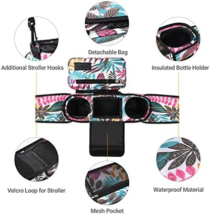 Momcozy Universal Stroller Organizer with Insulated Cup Holder