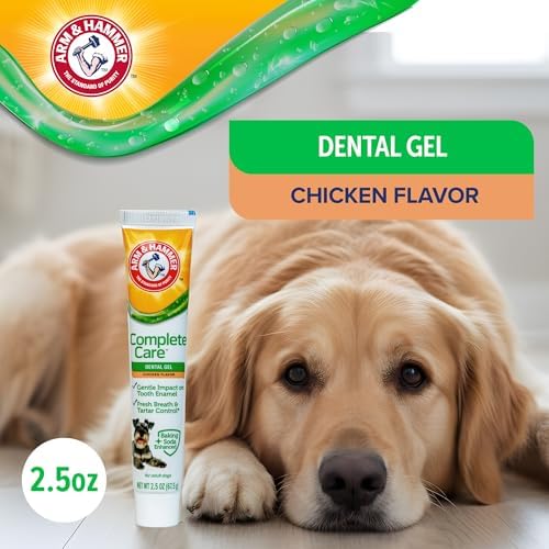 Arm & Hammer Complete Care Dental Gel Dog Toothpaste, Chicken, 2.5 Oz