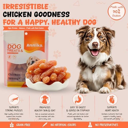 Annika Soft Chicken Sausage Dog Treats