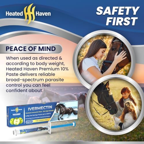 Premium Horse Paste Gel 10% High Strength – 2 Pack Oral Syringes – Apple Flavored – Easy Adjustable Dosing – 6.08g Each – USA Made – Equine Use Only