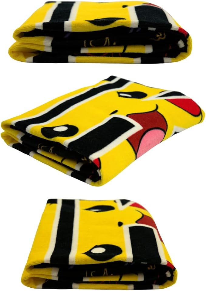 Pokémon Pikachu Anime Super Soft Cotton Bath/Pool/Beach Towel, 60 in x 30 in, (Official Licensed Pokémon Product) by Franco Collectibles