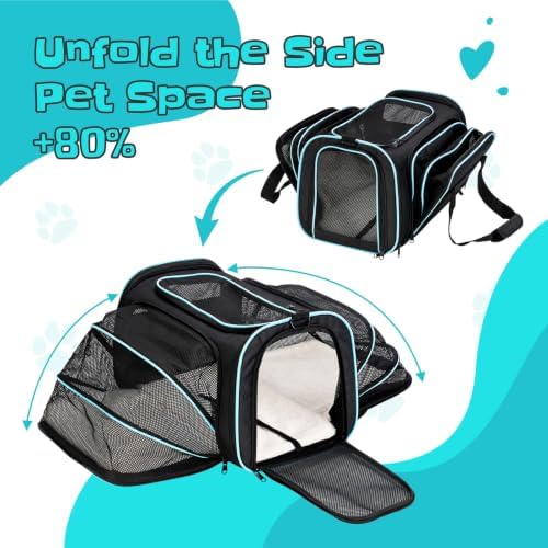 Soft-Sided Expandable Small Dog Carrier, Airline Approved for Traveling