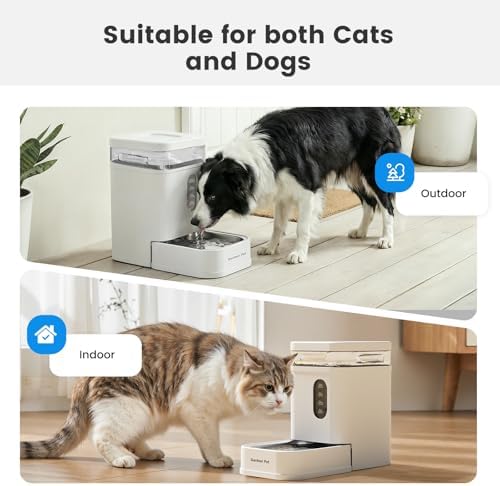 1.7 Gallon Automatic Dog Water Dispenser with Stainless Steel Bowl