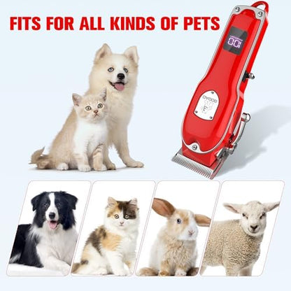 Dog Rechargeable Cordless Clippers for Grooming for Heavy Thick Hair&Coats