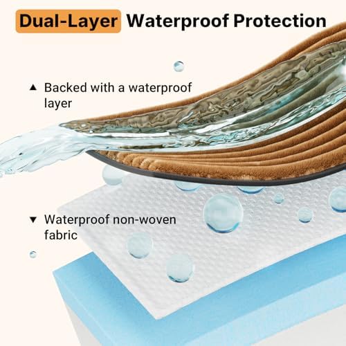 Veehoo Orthopedic Memory Foam Dog Bed for Senior Dogs, 7" Thick XXL Dog Bed