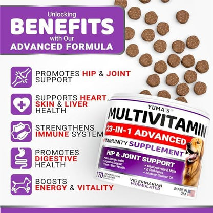 (2 Pack) Dog Multivitamin Chewable - 340 Ct - Dog Vitamins and Supplements