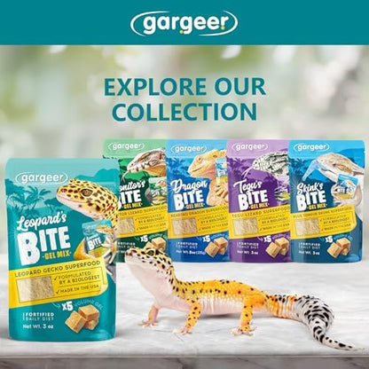 Gargeer 3oz Leopard Gecko Food. All Stages Complete Gel Diet, Made in USA