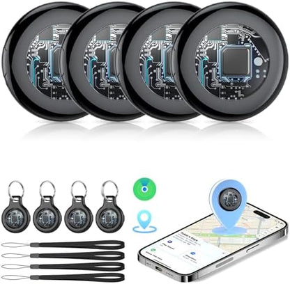 Air Tracker Tags-4 Pack (iOS Only), [Apple MFi Certified] Key Finder