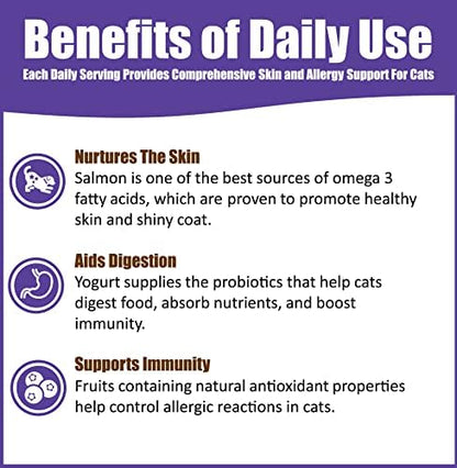 Whole Life Pet Healthy Skin Daily Supplement for Dogs – Omegas, Probiotics, Prebiotics, Antioxidants. Skin, Anti-Itch, Allergies. Mixes in Food or with Water for Hydrating Snack (Pack of 2)