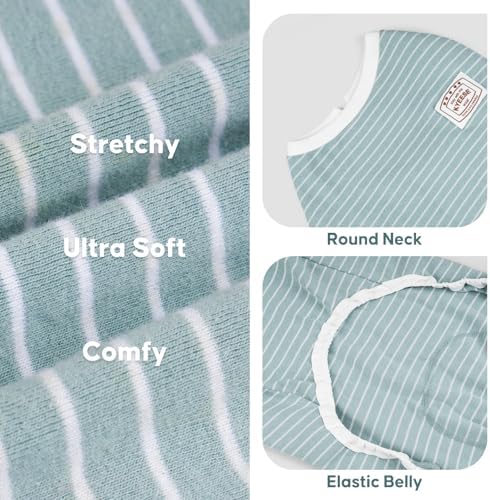 KYEESE Striped Dog Pajamas for Large Dogs Stretchy Onesie for Daily Wear