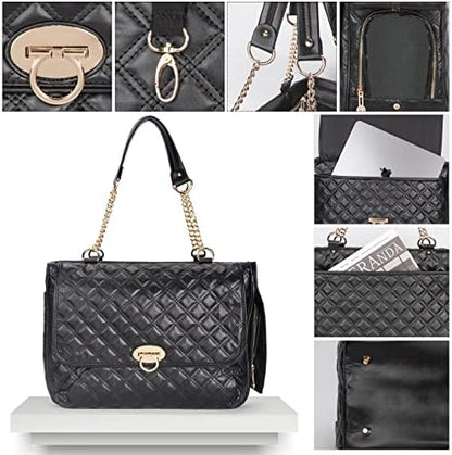 Fashion Pet Carrier Dogs Cat Small Animals Purse Bag, Leather Pet Carriers Dog Puppy Kitten Tote Travel Handbag TSA Airline-Approved