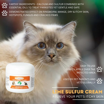 Pet Skin & Coat Care Bundle - Lime Sulfur Cream (2 oz) and Coat Silk Powder (6 oz)