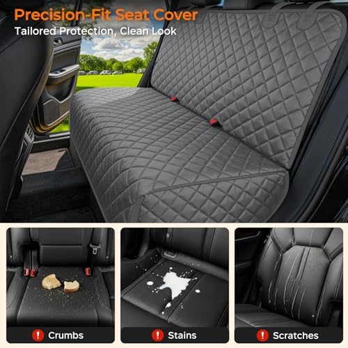 URPOWER Dog Car Seat Cover for Back Seat, Waterproof Car Seat Protector