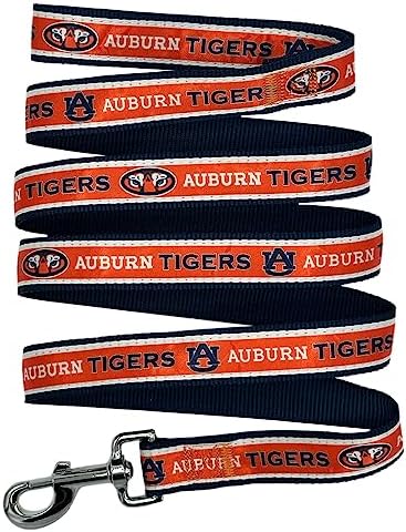 NCAA PET String, Large, Auburn Tigers, Dog String, Shiny & Colorful String for Dogs & Cats Licensed by the NCAA, Old Version