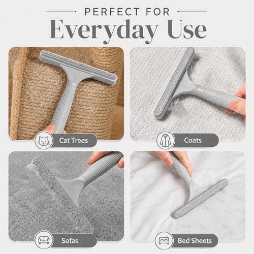 3 Pack Dog Cat Hair Remover, Carpet Rake and Fabric Lint Scraper