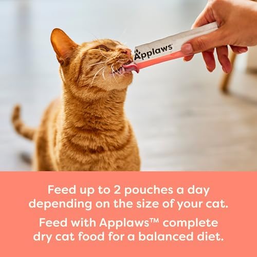 Applaws Salmon Puree Lickable Cat Treats 60-Pack 0.5 oz Sachets