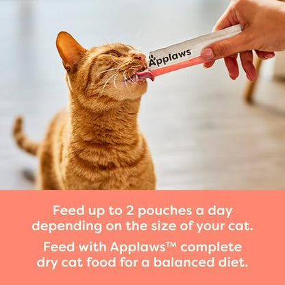 Applaws Salmon Puree Lickable Cat Treats 60-Pack 0.5 oz Sachets
